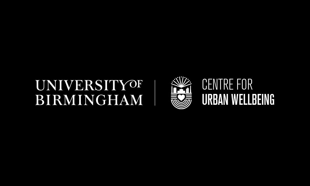 university of Birmingham centre for urban wellbeing logo lock up