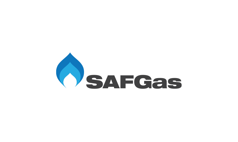 saf gas logo design